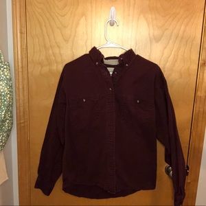 Vintage GreatLand maroon button down, size S